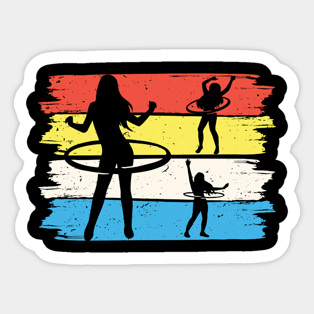 Hula Hoop Sport Gift Vintage Sticker by POS